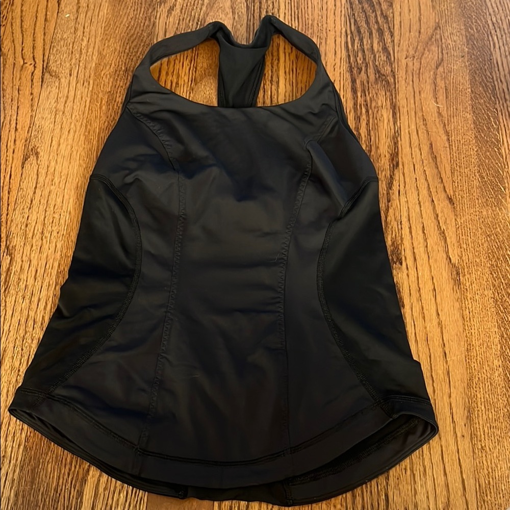 lululemon Black Tank Top size 2 (fits like 0)